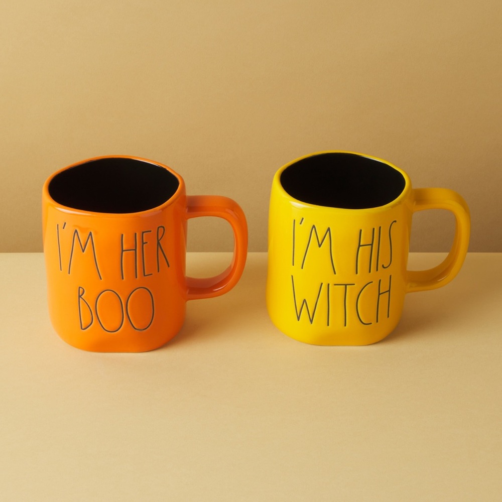 Rae Dunn Set of 2 I’m Her Boo and I’m His Witch Mugs
